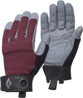 women's black diamond crag glove logo