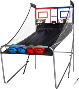 img 4 attached to 🏀 Franklin Sports Arcade Basketball Game - Indoor Shootout for 2 Players - Electronic Scoreboard and 4 Mini Basketballs Included