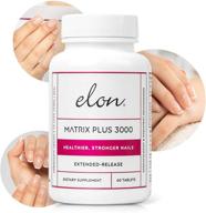 💅 revitalize your nails with elon matrix plus 3000 biotin vitamins - strengthening and growth formula (60 day supply) logo