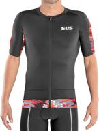 🚴 sls3 men's tri top short sleeve, aero cycle jersey for triathlon, singlet, shirts - perfect for endurance distances logo