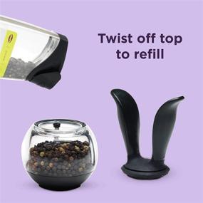 img 2 attached to 🍽️ Chef'n PepperBall Grinder (Black and Clear)