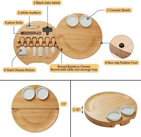 img 2 attached to 🧀 Enhance Your Entertaining Experience with Voraca Charcuterie Serving Platter