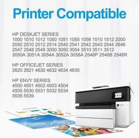 img 3 attached to VAKER Remanufactured Ink Cartridge Replacement for HP 61XL 61 XL Tri-Color - Enhanced Compatibility with Envy 4500 4502 5530 5535, DeskJet 1512 2542 2540 1010 1000 1510, OfficeJet 4630 2620 Printers