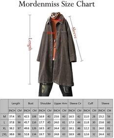 img 2 attached to Mordenmiss Women's Corduroy Button Jacket - Stylish Outerwear for Women
