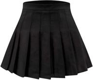 👗 bqtq women's girls pleated skirt: stylish high waist skater tennis school skirt logo