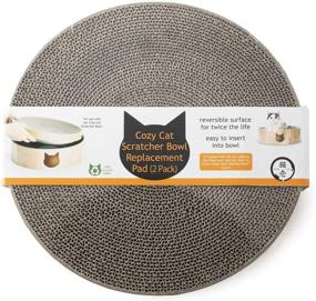 img 3 attached to 🐱 Enhance Your Cat's Comfort with Cozy Cat Scratcher Bowl Replacement Pads (2 Pack)