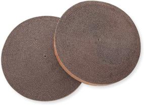 img 2 attached to 🐱 Enhance Your Cat's Comfort with Cozy Cat Scratcher Bowl Replacement Pads (2 Pack)