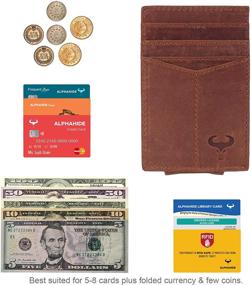 img 2 attached to 🧔 Slim Leather Credit Card Sleeve: A Stylish Accessory for Men