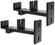 🔊 excel life universal soundbar mount bracket wall mounting: adjustable length, black with rubber pad for tv sound bar logo