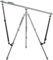 📷 enhanced stability support arm set for muliocean camera slider - 2 aluminum alloy arms + extendable poles with c clamps and ballhead logo