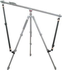 img 4 attached to 📷 Enhanced Stability Support Arm Set for MULIOCEAN Camera Slider - 2 Aluminum Alloy Arms + Extendable Poles with C Clamps and Ballhead