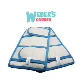 img 3 attached to 🧹 Weber's Wonders Set of 2 Microfiber Prime Mop Pads - Washable, Reusable and Durable - Compatible with Swiffer and ReadyMop Heads