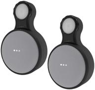 🔌 wgoal outlet wall mount holder case for google home mini - clever space saving accessories with perfect cord arrangement - easy set up (2 pack, black) logo