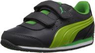 π puma speed lightup asphalt limepunch toddler girls' shoes: vibrant style and comfort for little feet logo