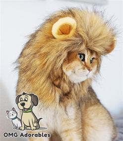 img 1 attached to 🦁 Lion-licious: OMG Adorables Cat Lion Mane Costume - Unleash the Roaring Cuteness!