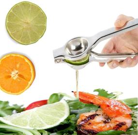 img 3 attached to Stainless Steel Hand Juicer Press: Portable Lemon Squeezer for Fruit Squeezing & Baby Food Making