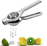 stainless steel hand juicer press: portable lemon squeezer for fruit squeezing & baby food making logo