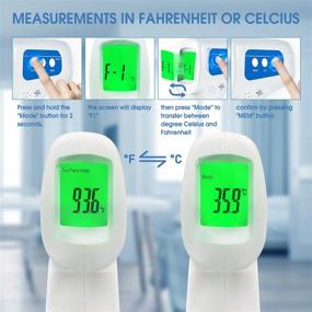 img 1 attached to Efficient Non-Contact Infrared Forehead Thermometer: Accurate Temperature Indicator