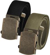 👔 canvas men's accessories and belts with belt antique slider buckle logo