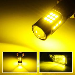 img 3 attached to 🌟 Enhance Visibility: JDM ASTAR Extremely Bright Golden Yellow LED Fog Light Bulbs