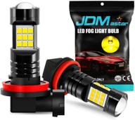 🌟 enhance visibility: jdm astar extremely bright golden yellow led fog light bulbs logo