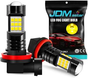 img 4 attached to 🌟 Enhance Visibility: JDM ASTAR Extremely Bright Golden Yellow LED Fog Light Bulbs