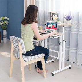 img 1 attached to 🖥️ Enhance Productivity with the Mind Reader Multipurpose White Home Office Computer Desk: Sit, Stand, and Work in Style!