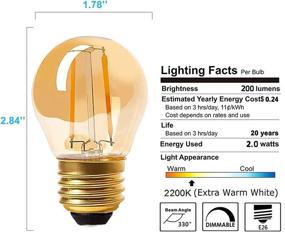 img 2 attached to 💡 Dimmable PANLAVIE Filament LED Bulb: Incandescent Replacement