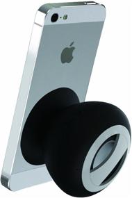 img 3 attached to Mini Bluetooth Speaker and Mobile Stand 🔊 for Cellphones, Black - Retail Packaging by Hype
