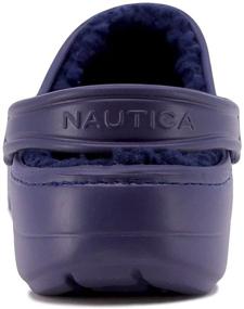 img 2 attached to Nautica Men's Slip-On Clogs in Black - Size 11, Trendy Men's Shoes