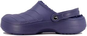 img 3 attached to Nautica Men's Slip-On Clogs in Black - Size 11, Trendy Men's Shoes