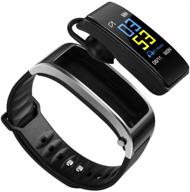 📟 y3 plus talk band 0.96 color screen: smart bracelet handsfree watch & fitness headset for android ios (gray) logo