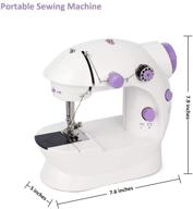 🧵 compact handheld electric sewing machine for beginner kids - portable multi-function small household sewing machine kit for handcraft, 2-speed sewing and embroidery - ideal gift for home and travel logo