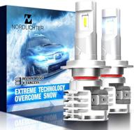 nordlichter h7 led bulb, 10000lm fanless, ultra bright 6500k cool white conversion kit - pack of 2 (halogen replacement) logo