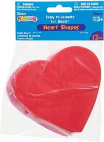 img 2 attached to 💖 Darice Foam Hearts Embellishments, Pack of 12: Perfect for Crafts and Decorations