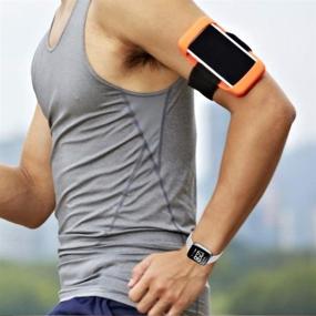 img 3 attached to 🌈 HAPAW 4-пак Bands - Fitbit Versa / Versa 2 / Versa Lite Совместимый, Мягкие Силиконовые Водонепроницаемые Дышащие Спортивные Ремешок для Замены Браслета на Запястье для Умных Часов Versa - унисекс