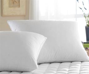 img 4 attached to Premium Quality Down Pillow: Downright 305 🌟 TC 24oz Organa Down Pillow, King Size 20x36