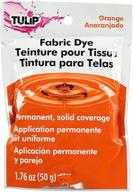 🌷 orange tulip one-color permanent fabric dye logo