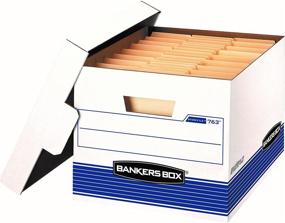 img 4 attached to 📦 Bankers Box STOR/FILE Medium-Duty Storage Boxes 20-Pack - FastFold, Lift-Off Lid, Letter/Legal