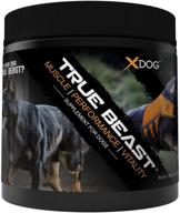 xdog true beast muscle performance & vitality supplement for dogs - supports muscle building with colostrum, creapure, dmg, taurine, and l-glutamine (chicken flavor, 60 servings) logo