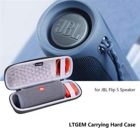 img 3 attached to 🔋 Жесткий чехол LTGEM EVA для водонепроницаемого беспроводного Bluetooth-динамика JBL FLIP 5 - Зеленый