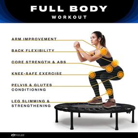 img 2 attached to 🏋️ Revitalize and Stay Fit with FITPULSE Mini Trampoline - The Ultimate Adult Rebounder