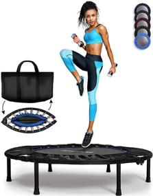 img 4 attached to 🏋️ Revitalize and Stay Fit with FITPULSE Mini Trampoline - The Ultimate Adult Rebounder