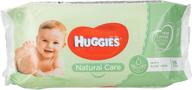 салфетки для детей huggies natural care с алое вера - 56 шт - нежные и успокаивающие для детей. логотип