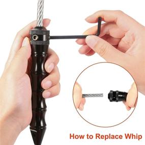 img 2 attached to 🚗 YINXN Self Defense Whip & Window Breaker Kit for Car Emergency Escape - 2 Piece Whips, Ideal for Women, Men, Survival Tools & Automotive Safety