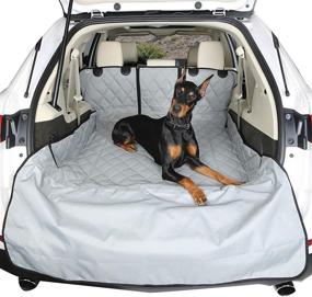 img 2 attached to 🚘 USA Based 4Knines SUV Cargo Liner for Fold Down Seats - 60/40 Split & Armrest Pass-Through Compatibility (Small, Grey)