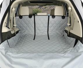 img 4 attached to 🚘 USA Based 4Knines SUV Cargo Liner for Fold Down Seats - 60/40 Split & Armrest Pass-Through Compatibility (Small, Grey)