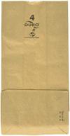 500 brown kraft paper bags - durable, 4 lb capacity for grocery and lunch use logo