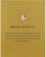 butterfly compass friendship necklace birthday logo