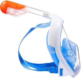 img 1 attached to 🤿 ME MARTIAN ELITE Tribord/Subea Easybreath Full Face Snorkel Mask, with Waterproof Earplug, Enhanced Anti-Fog, and Anti-Leak Technology